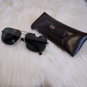 Authentic POLAROID sunglasses rectangle Monogram frames Y2K Vintage